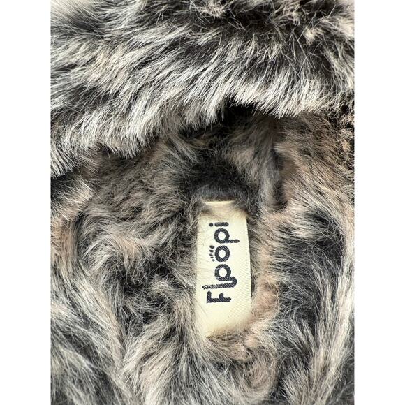 Women's XL 11-12 Purple Furry Floopi Slippers clogs Indoor Outdoor Memory Foam - Picture 5 of 9